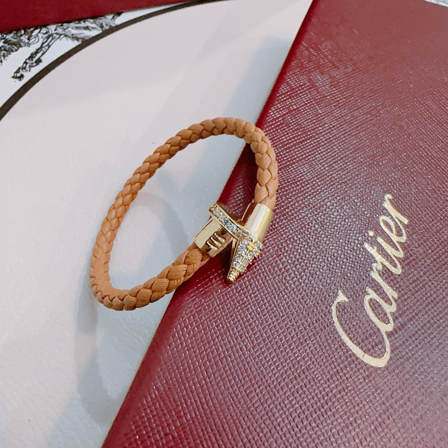 Cartier Stainless Steel Nail Bracelet - Image 9