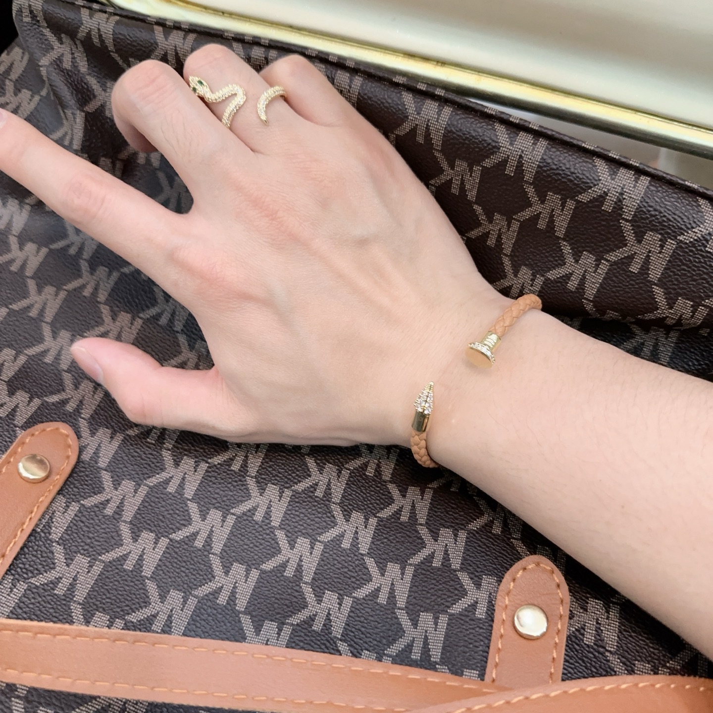 Cartier Stainless Steel Nail Bracelet - Image 3