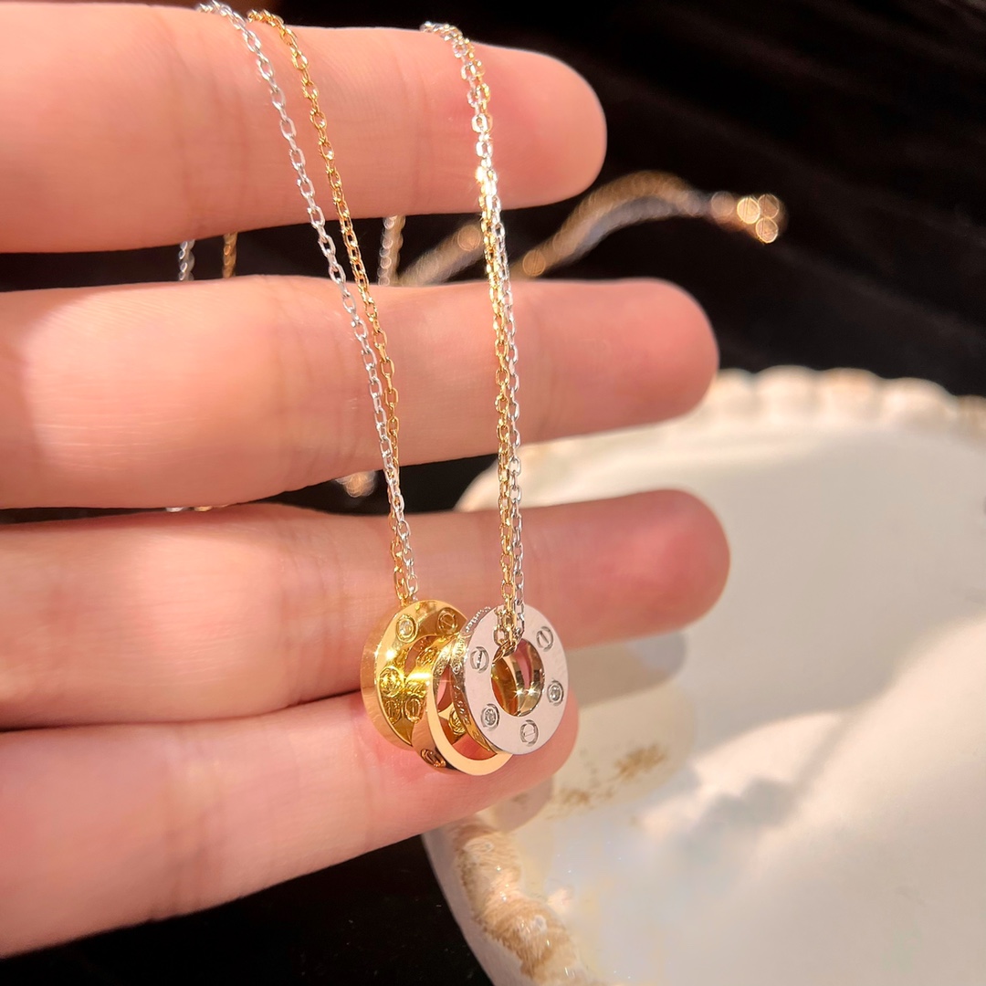 Cartier 6 diamonds Love Necklace - Image 8