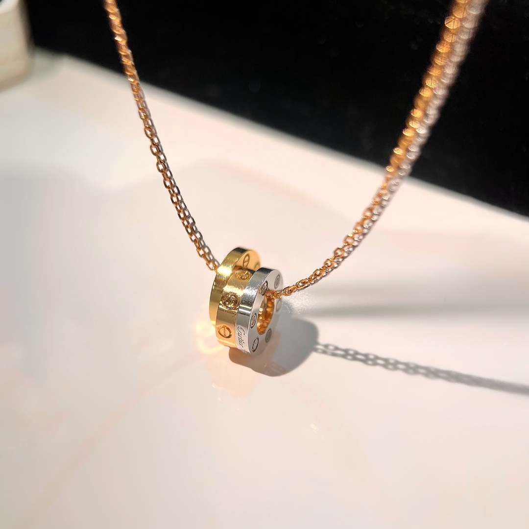 Cartier 6 diamonds Love Necklace - Image 4
