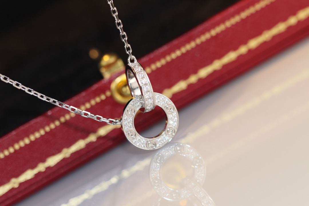 Cartier Love Diamond-Paved Necklace - Image 2