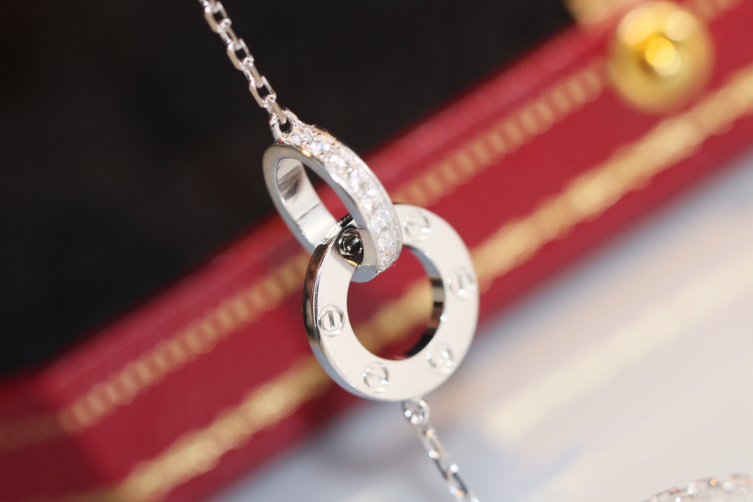 Cartier Love Diamond-Paved Necklace - Image 6