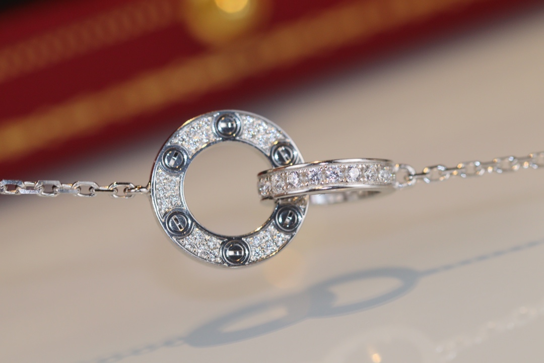 Cartier Love Diamond-Paved Necklace - Image 5