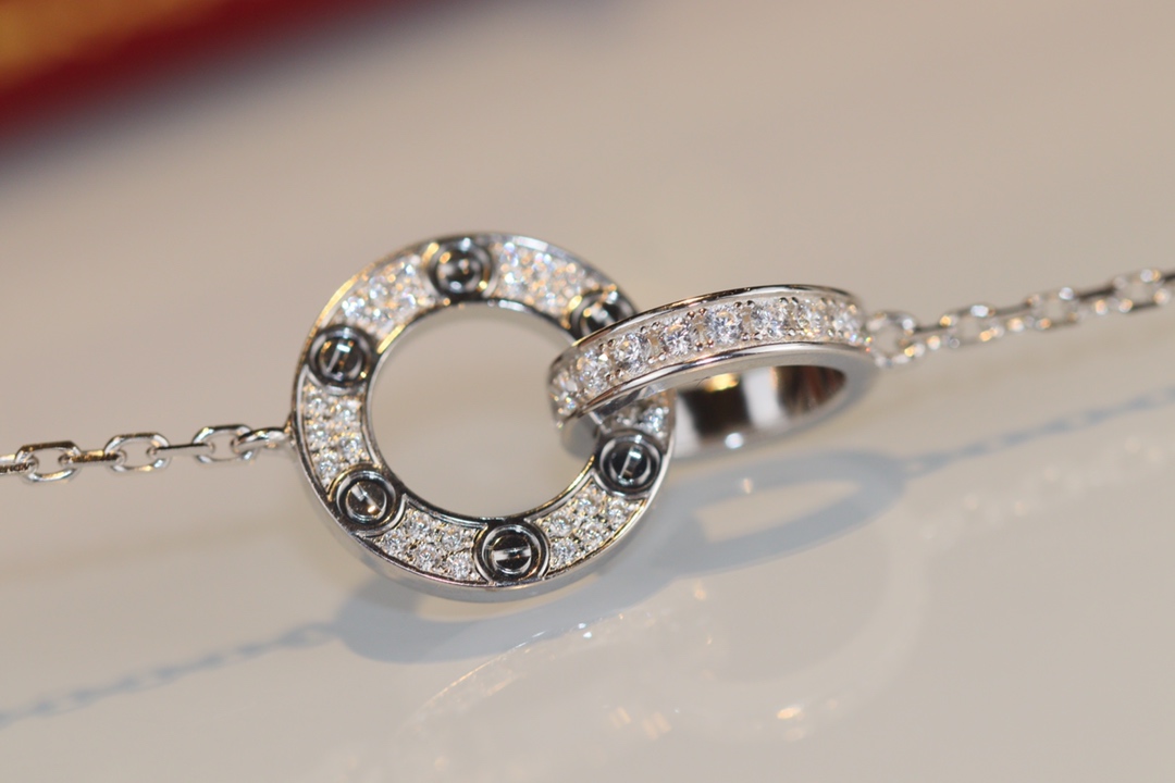 Cartier Love Diamond-Paved Necklace - Image 4