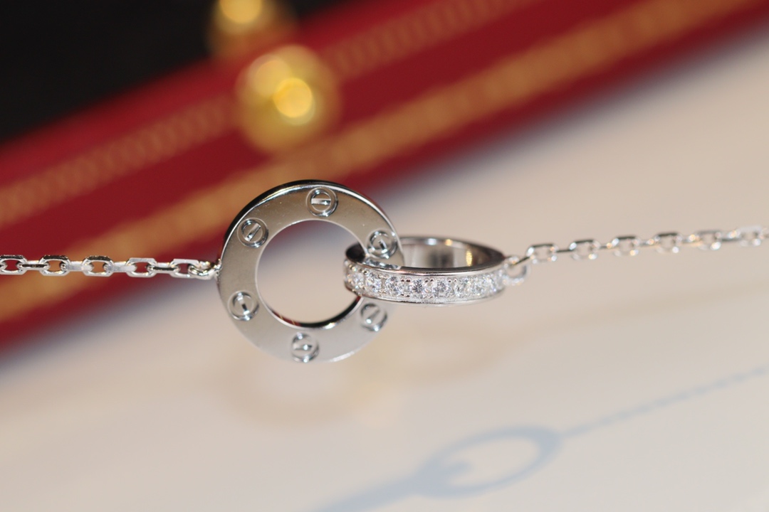 Cartier Love Diamond-Paved Necklace - Image 3
