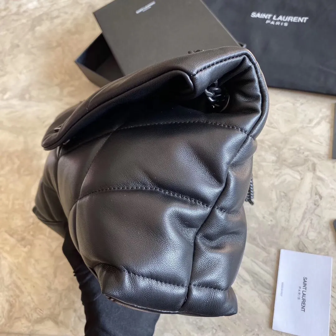 PUFFER MEDIUM BAG IN QUILTED LAMBSKIN–35CM - Image 3