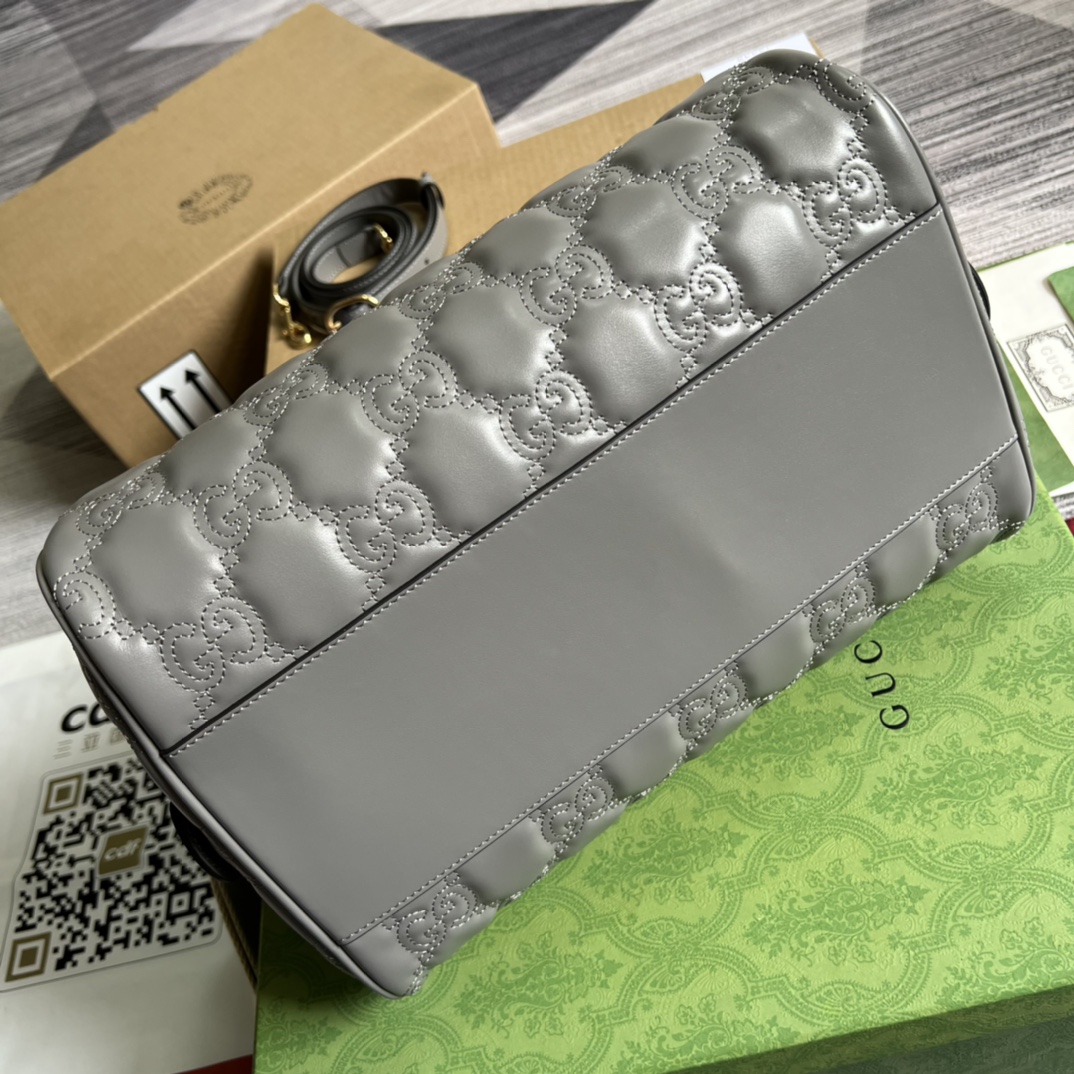 GG Quilted Leather-Inspired Tote Bag for Women | Elegant Luxury Style Shoulder Bag - Image 3
