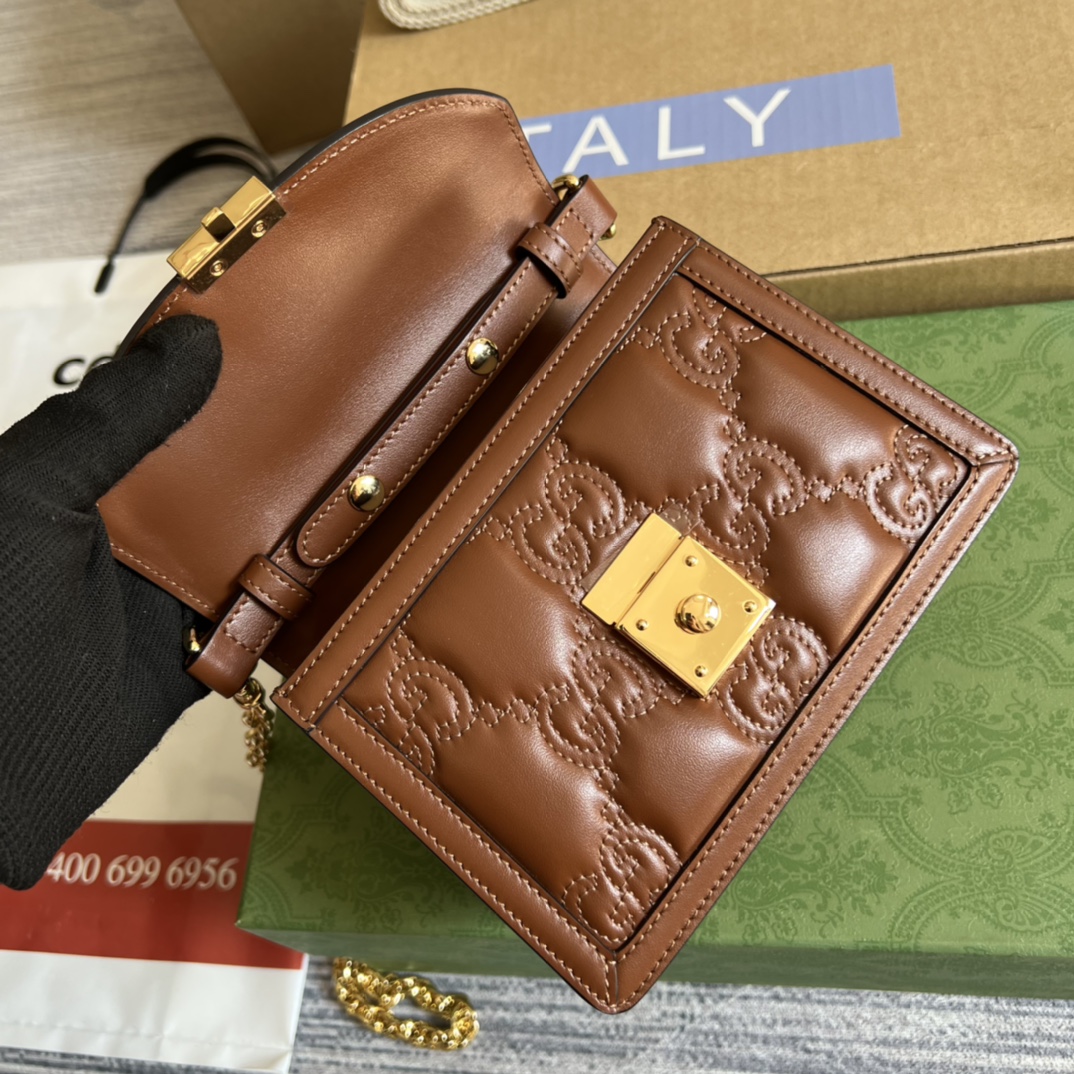 GG Matelassé Leather Small Shoulder Bag – Elegant Designer-Inspired Luxury Style - Image 10