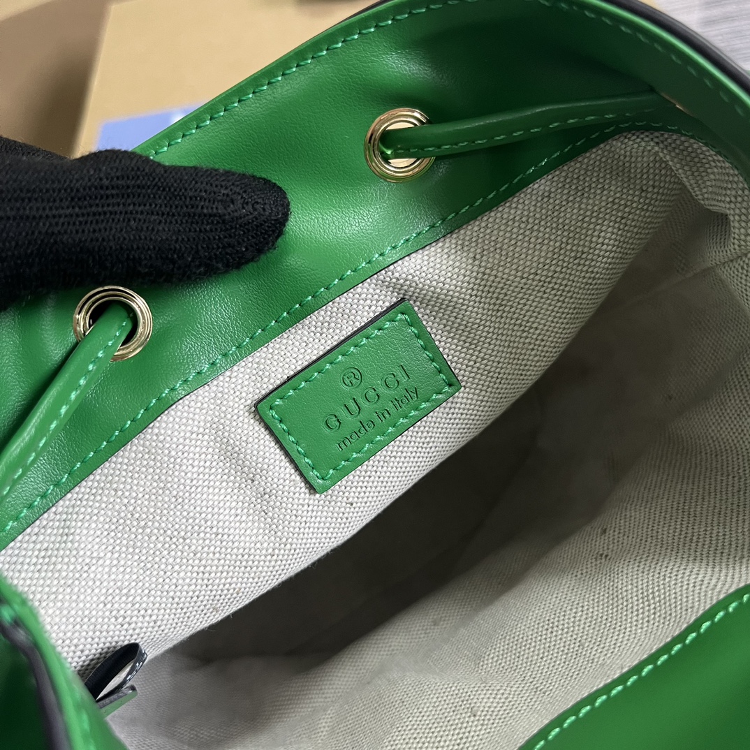 Elegant Quilted Leather Mini Bucket Bag for Women – Premium Designer Style - Image 2