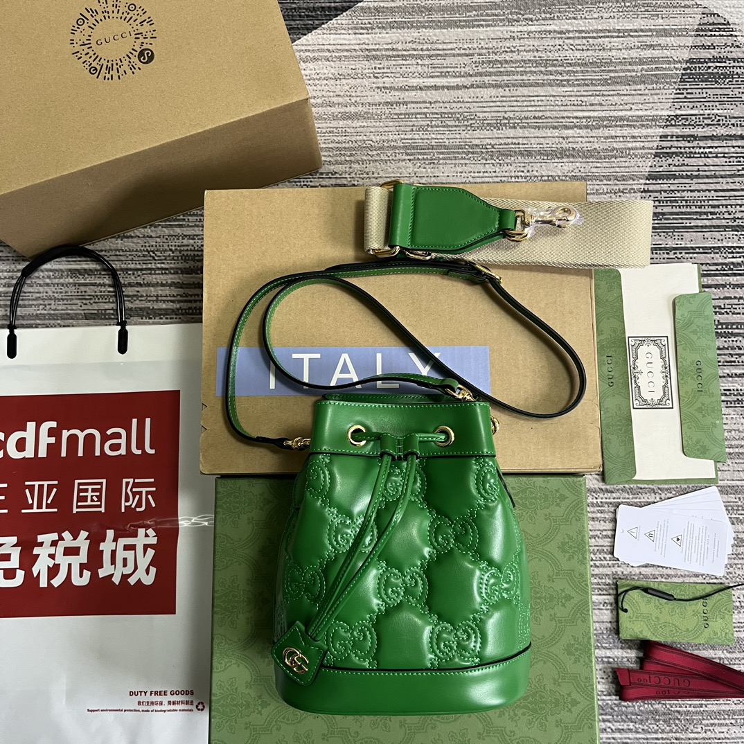 Elegant Quilted Leather Mini Bucket Bag for Women – Premium Designer Style - Image 7