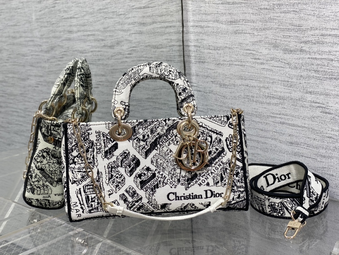 Horizontal Paris Map Embroidered Fabric Tote Bag for Women – Premium Designer Inspired Luxury Carry Bag