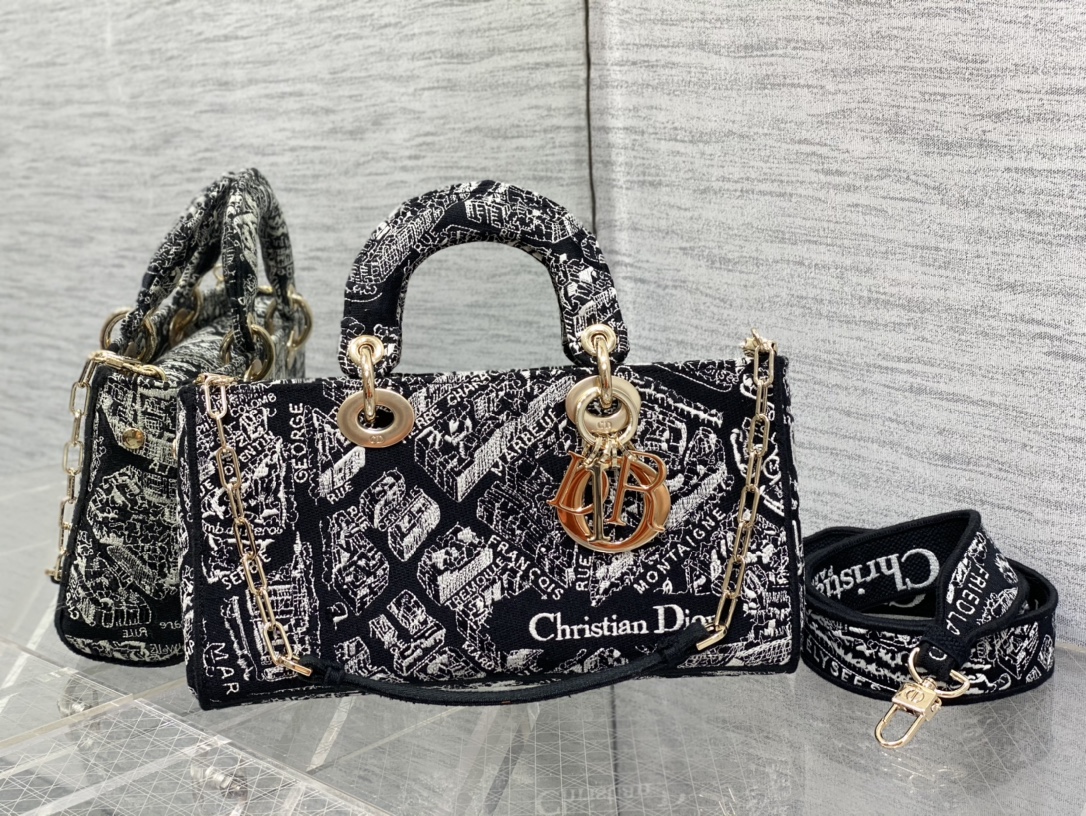 Horizontal Paris Map Embroidered Fabric Tote Bag – Premium Women’s Luxury Style Handbag
