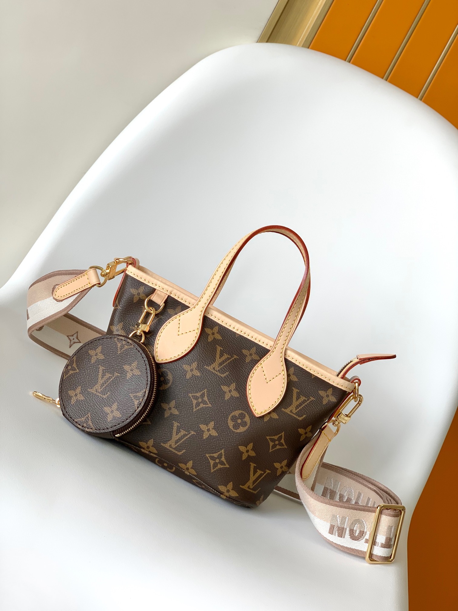 Khaki Webbing Mini Tote Bag – Premium Canvas Women’s Handbag