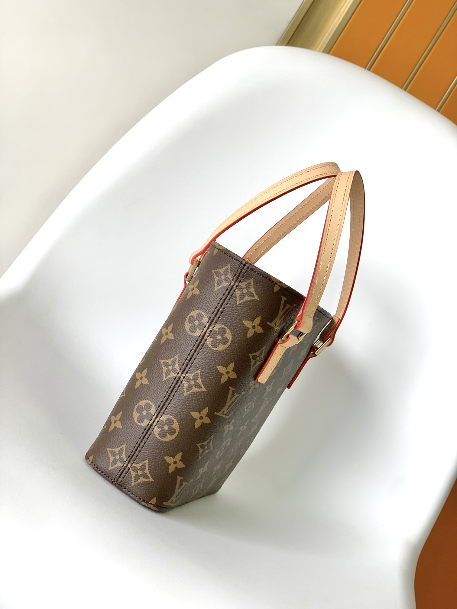 Vivian Vintage Monogram Canvas Shoulder Bag for Women – Elegant Luxury Style Handbag - Image 2