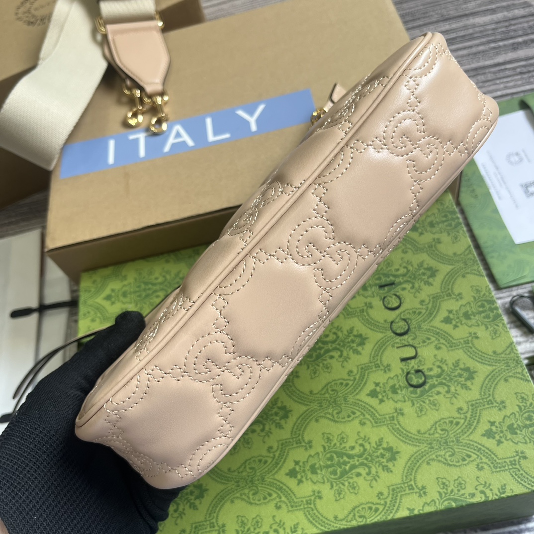 New GG Matelassé Style Leather Handbag for Women - Image 4