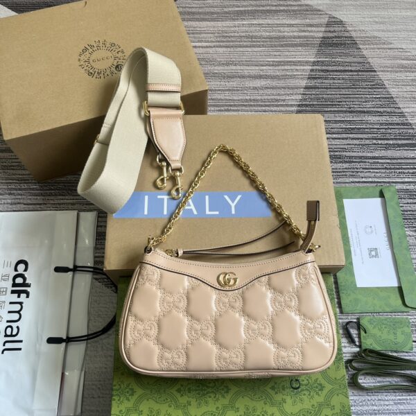 New GG Matelassé Style Leather Handbag for Women