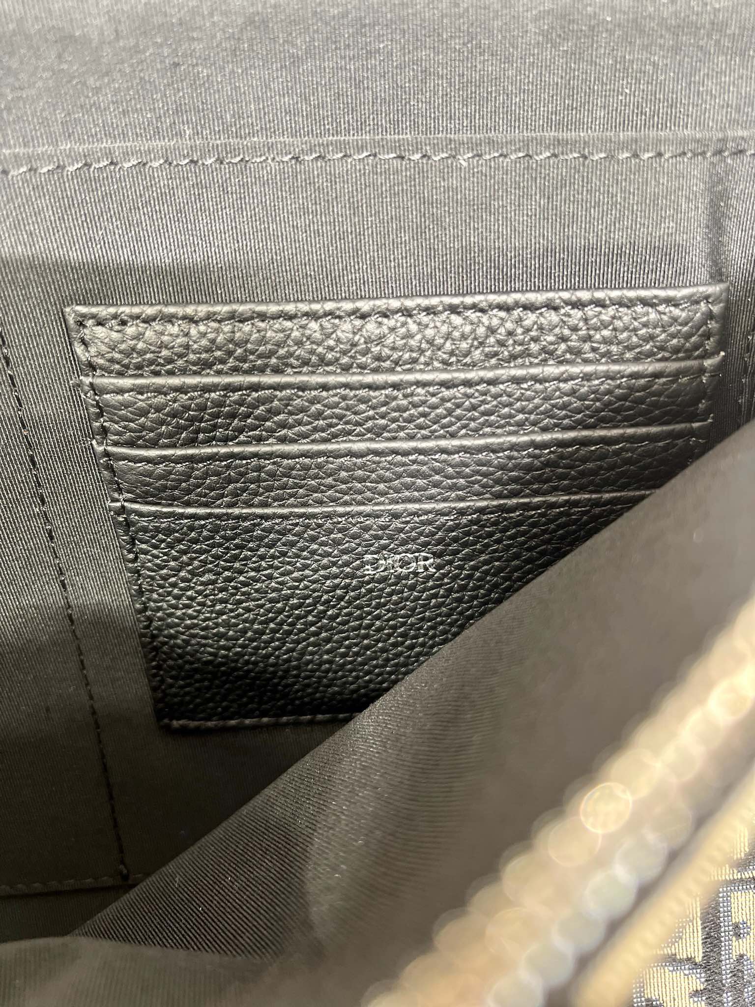 Midnight Arc Blue Canvas Clutch - Image 2