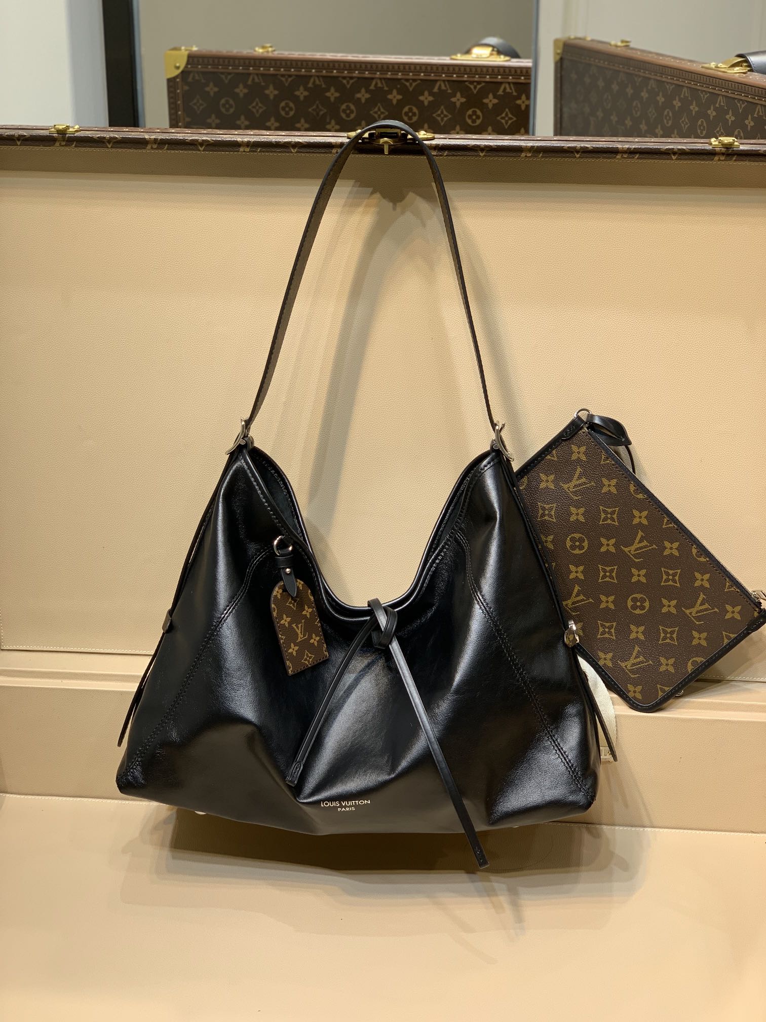 CarryAll Dark Medium Luxury Style Handbag for Women
