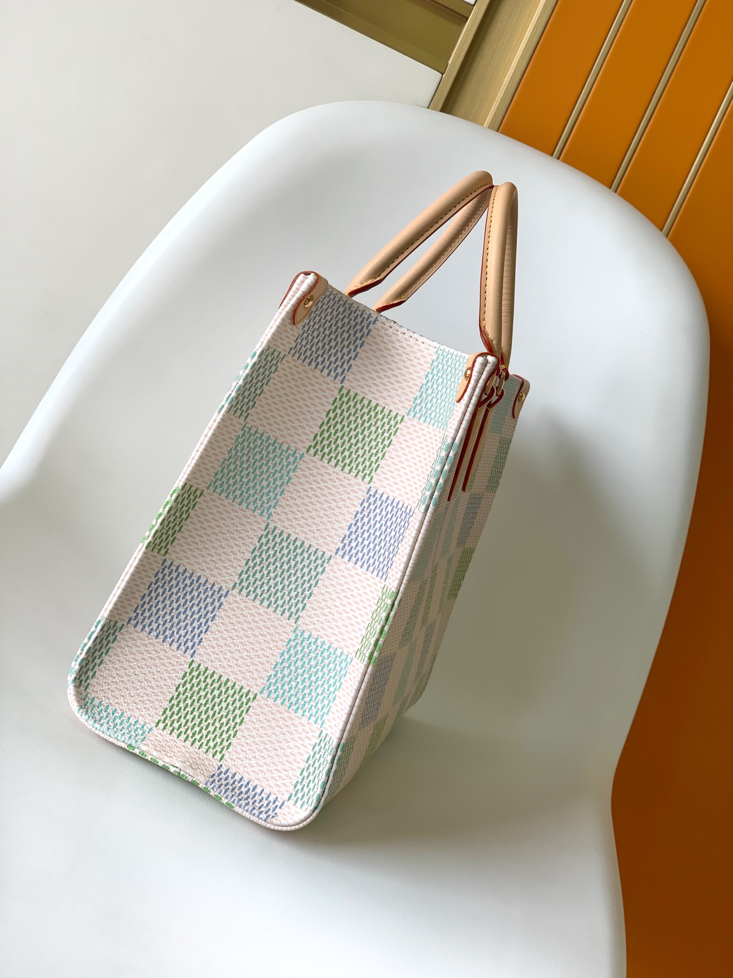 Luxury Check Pattern Square Diaper Bag for Moms – Premium Baby Travel Tote - Image 2