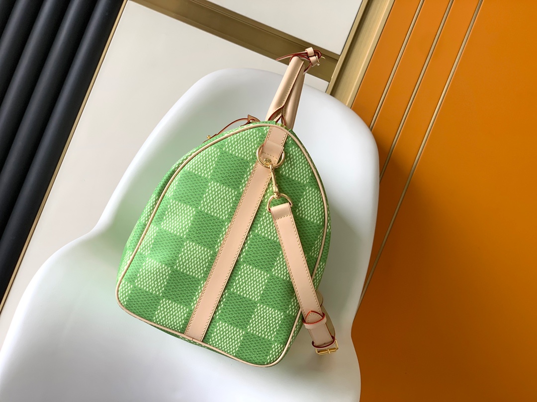 Green N40667 Damien Canvas Inspired Luxury Style Handbag - Image 2