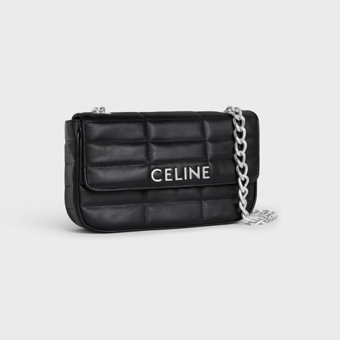 Celine Matelasse Monochrome Chain Shoulder Bag - Image 3