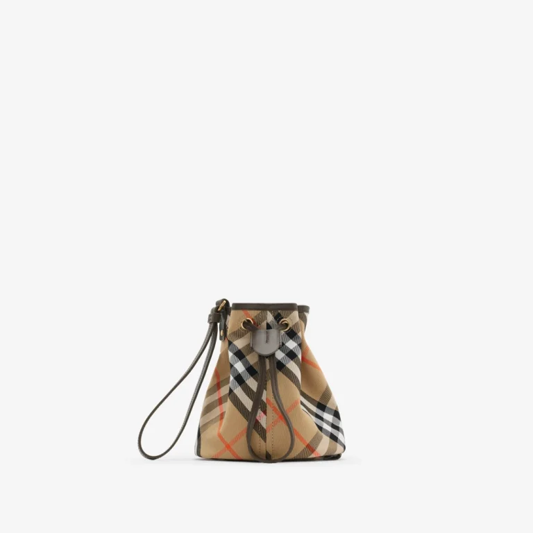 Burberry Check Drawstring Pouch - Image 2