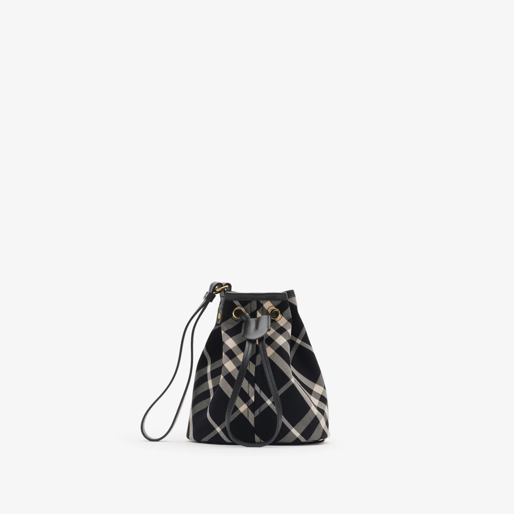 Burberry Check Drawstring Pouch