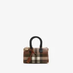 Burberry Mini Check Bowling Bag - Image 3