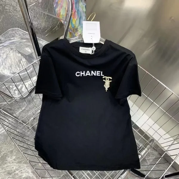 Chanel T Shirt With Half Sleevs 2 Colors - Image 2