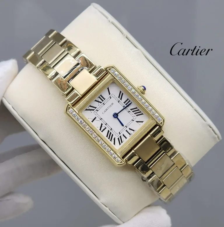 Cartier Tank Anglaise Quartz Rose Gold Watch - Image 3