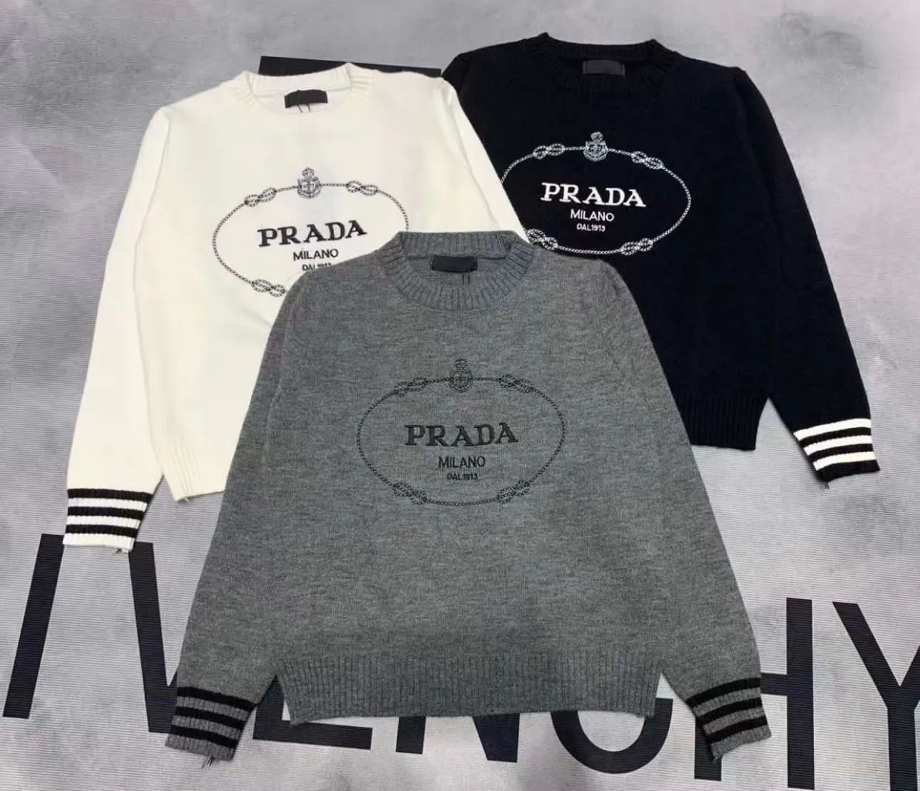 PRADA Logo Sweater In 3 Variations