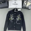 Christian Dior Off White Sweater Vintage Cardigan With Stylish Stars Design - Image 3
