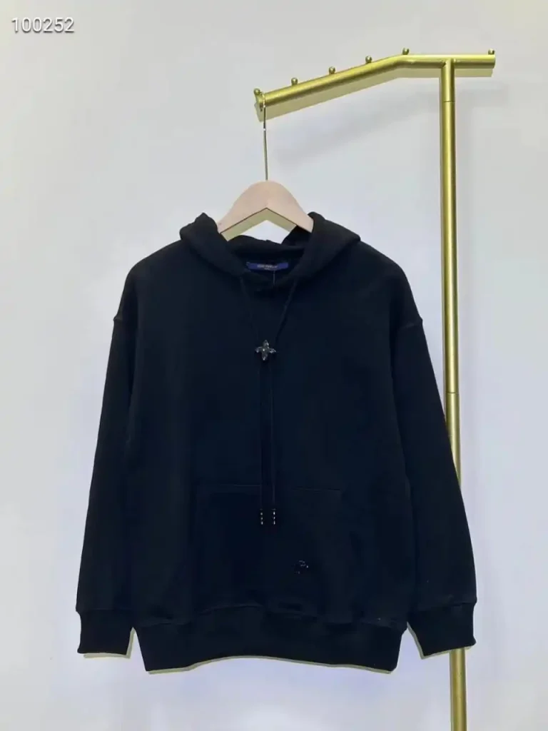 Louis Vuitton’s Cotton Hoodie in Chocolate Brown With Kangaroo Pocket - Image 7