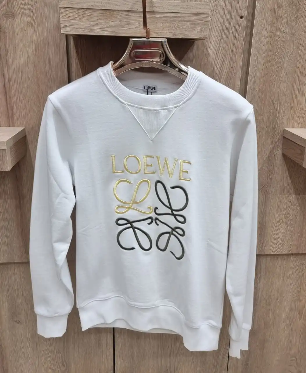 Loewe Anagram Embroidered Round Neck Sweatshirt For Men’s & Women