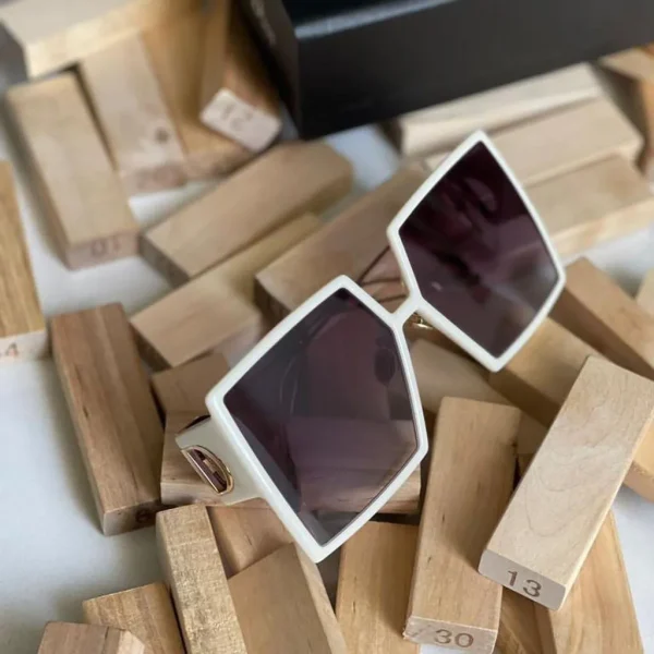 Christian Dior Oversized Square-Frame Acetate & Gold Tone Sunglasses