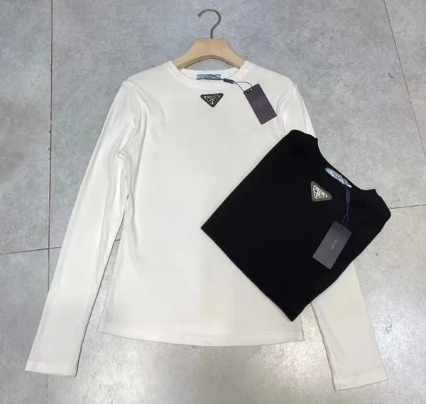 Prada Triangle Logo Print T-Shirt