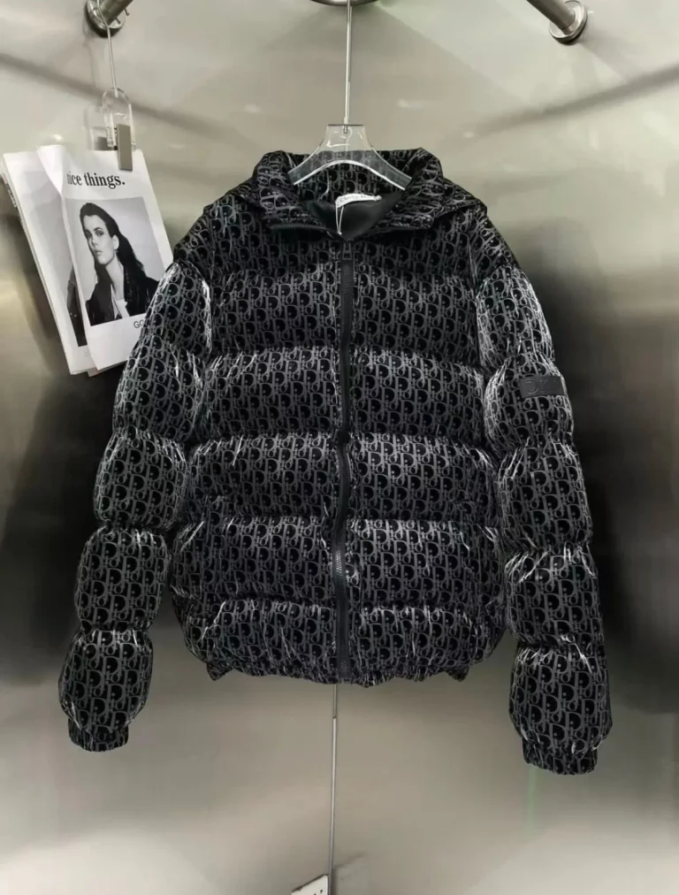 Dior All-Over Patterned Zip Up Jacket