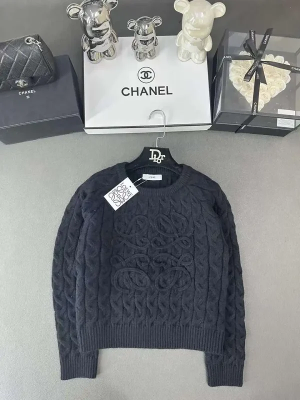 Loewe Anagram-embossed Wool-blend Knitted Sweater - Image 2