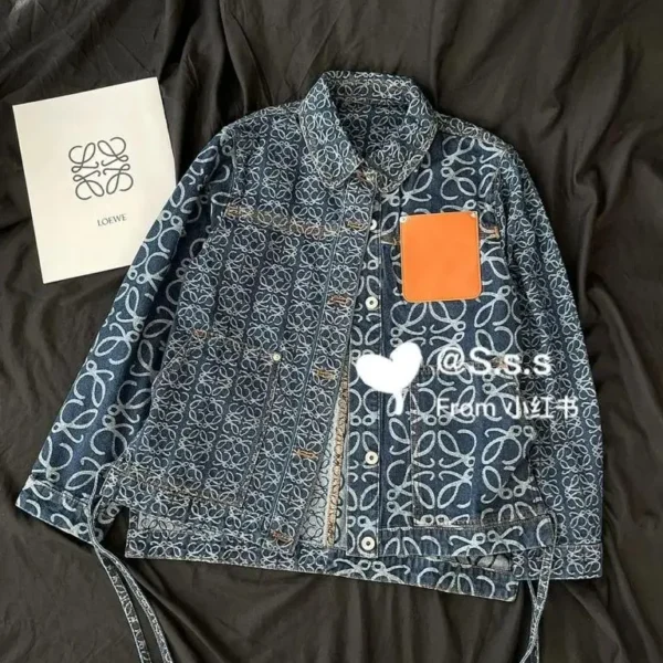Loewe Logo Casual Denim Knot Jacket