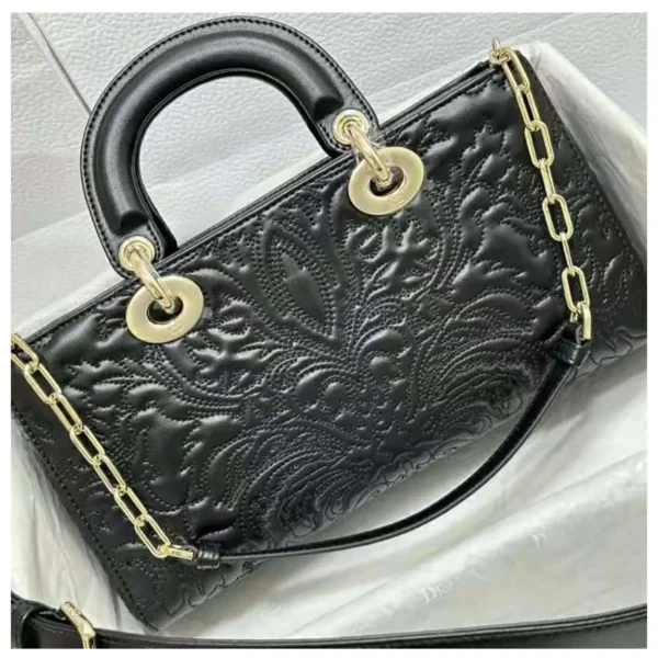 Dior Mini Latte Cannage Lambskin Bag