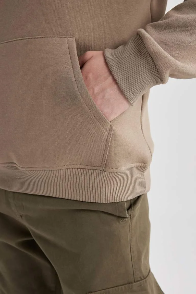 Louis Vuitton’s Cotton Hoodie in Chocolate Brown With Kangaroo Pocket - Image 3
